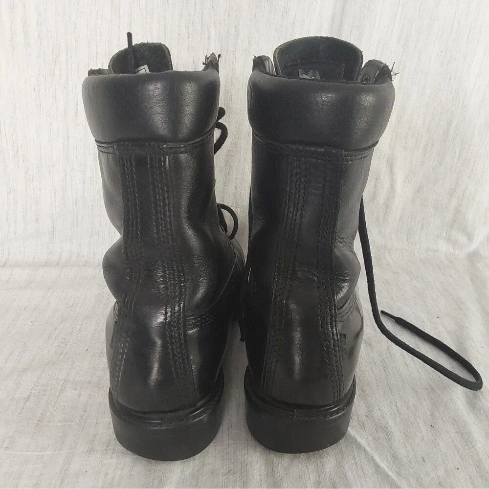 ROCKY Mens Size 7 M Black Leather Postal Duty Boots SR/USA Slip Resistant
